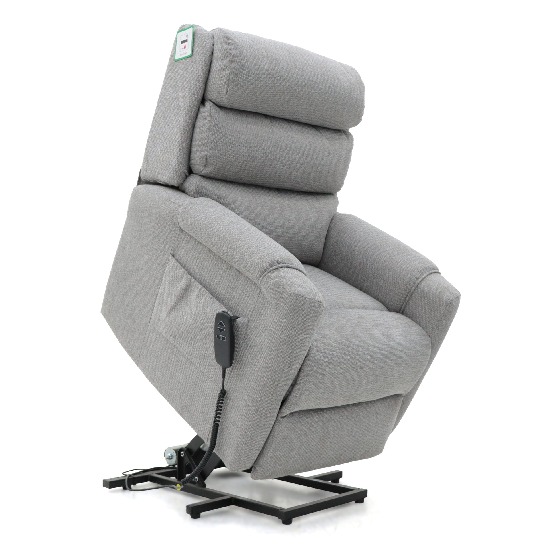 Burton Rise and Recline Armchair Electric Dual Motor Grey
