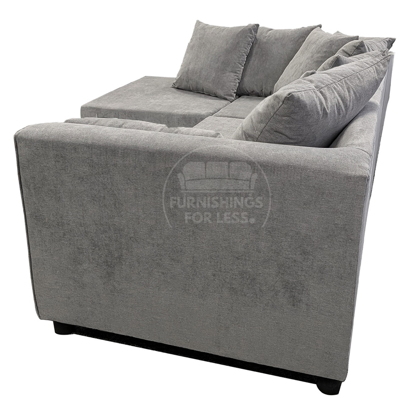 Casper Chenille Fabric Corner Sofa