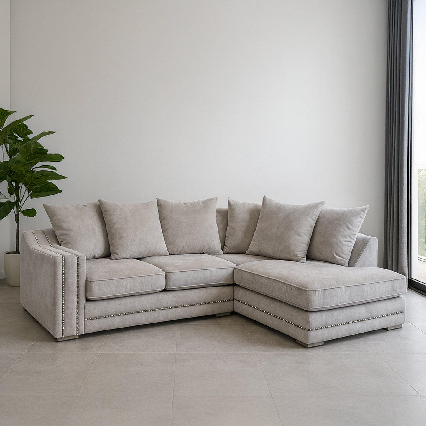 Kensington Deluxe Chenille Corner Sofa