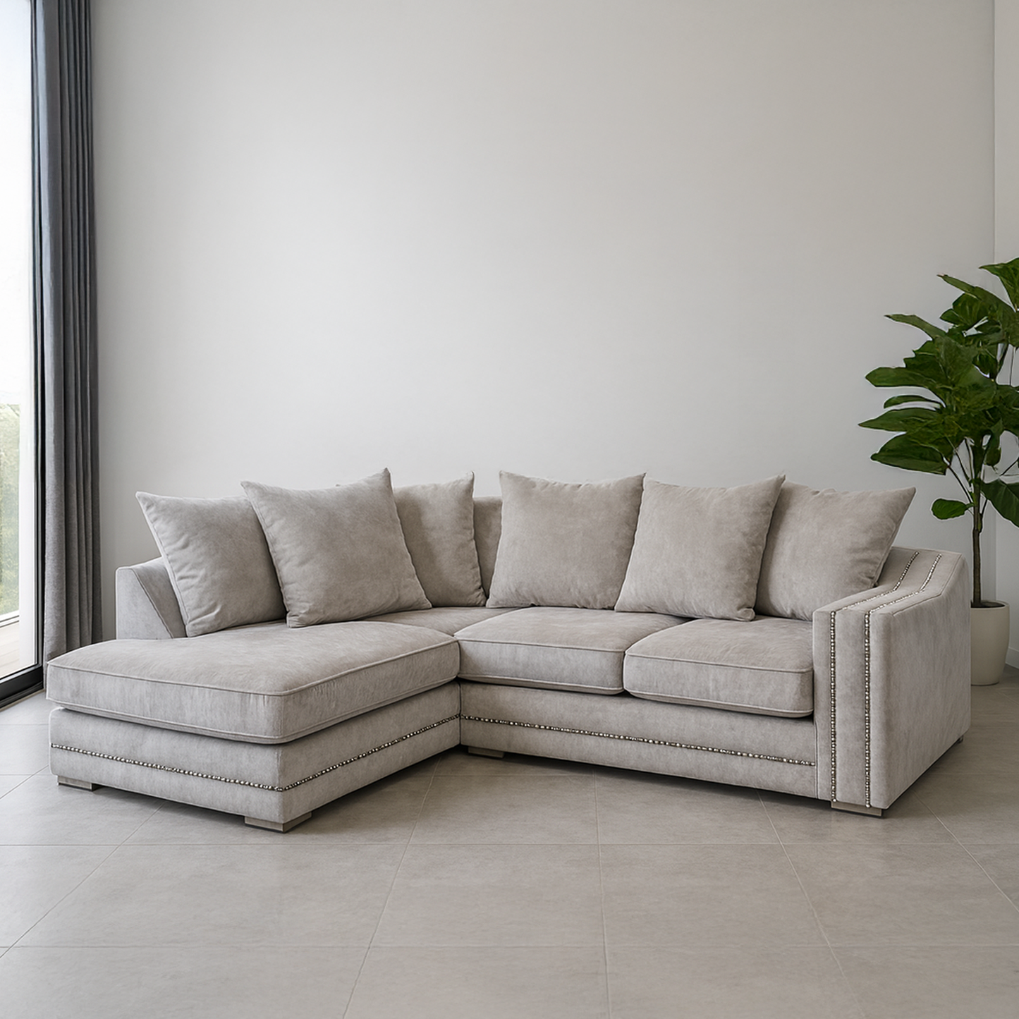 Kensington Deluxe Chenille Corner Sofa