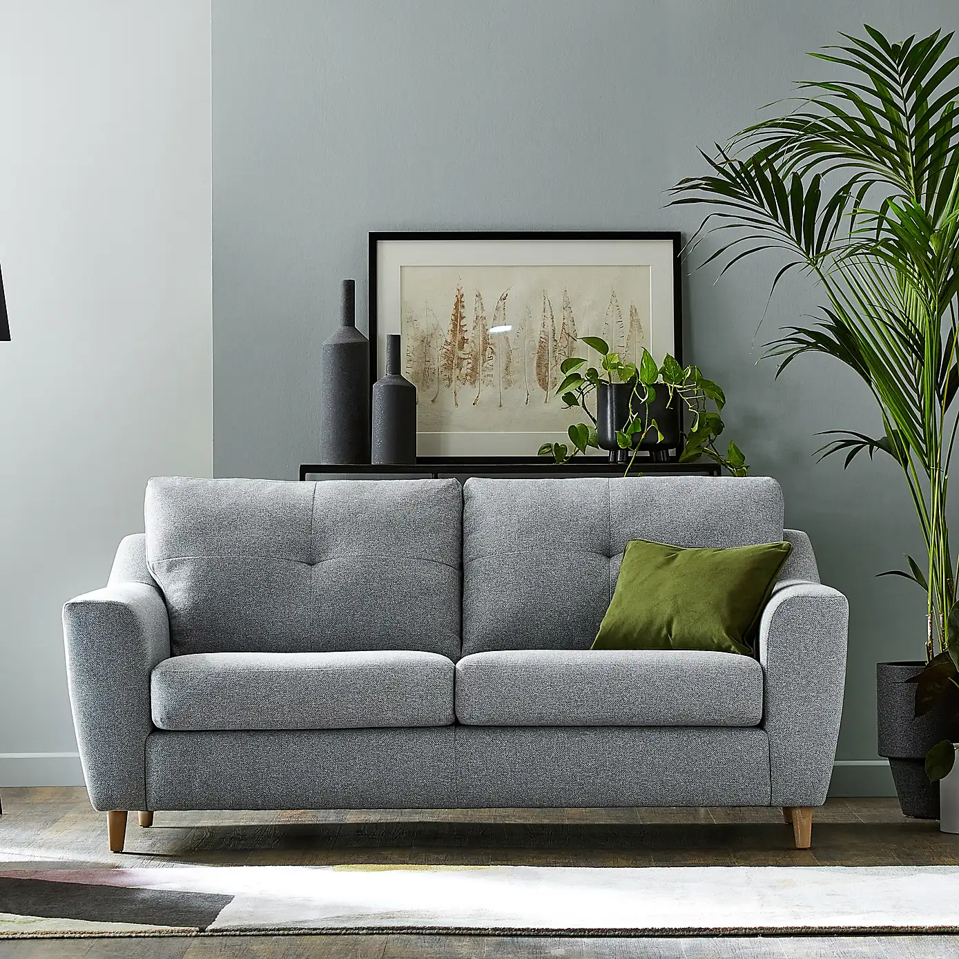 Baxter Tufted Fabric Sofa Suite