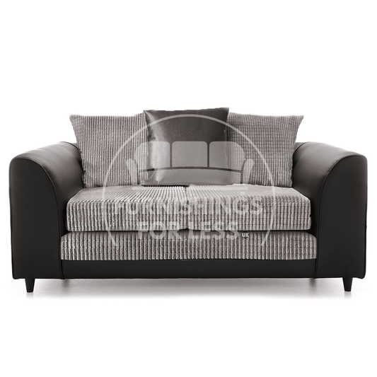 Luca Mixed Fabric 2 Seater Sofa - Scatter Back