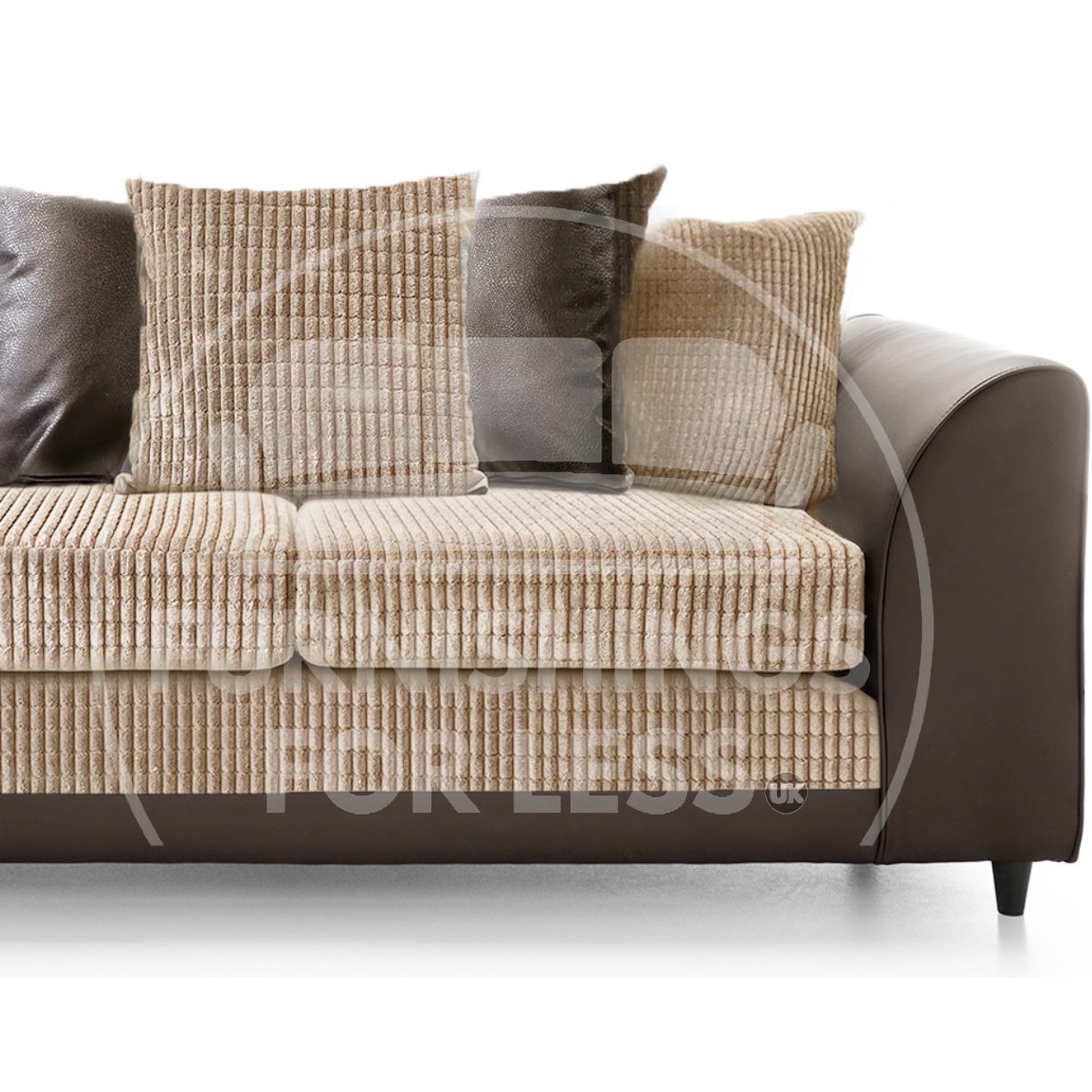 Luca Mixed Fabric 3 Seater Sofa - Scatter Back - 2