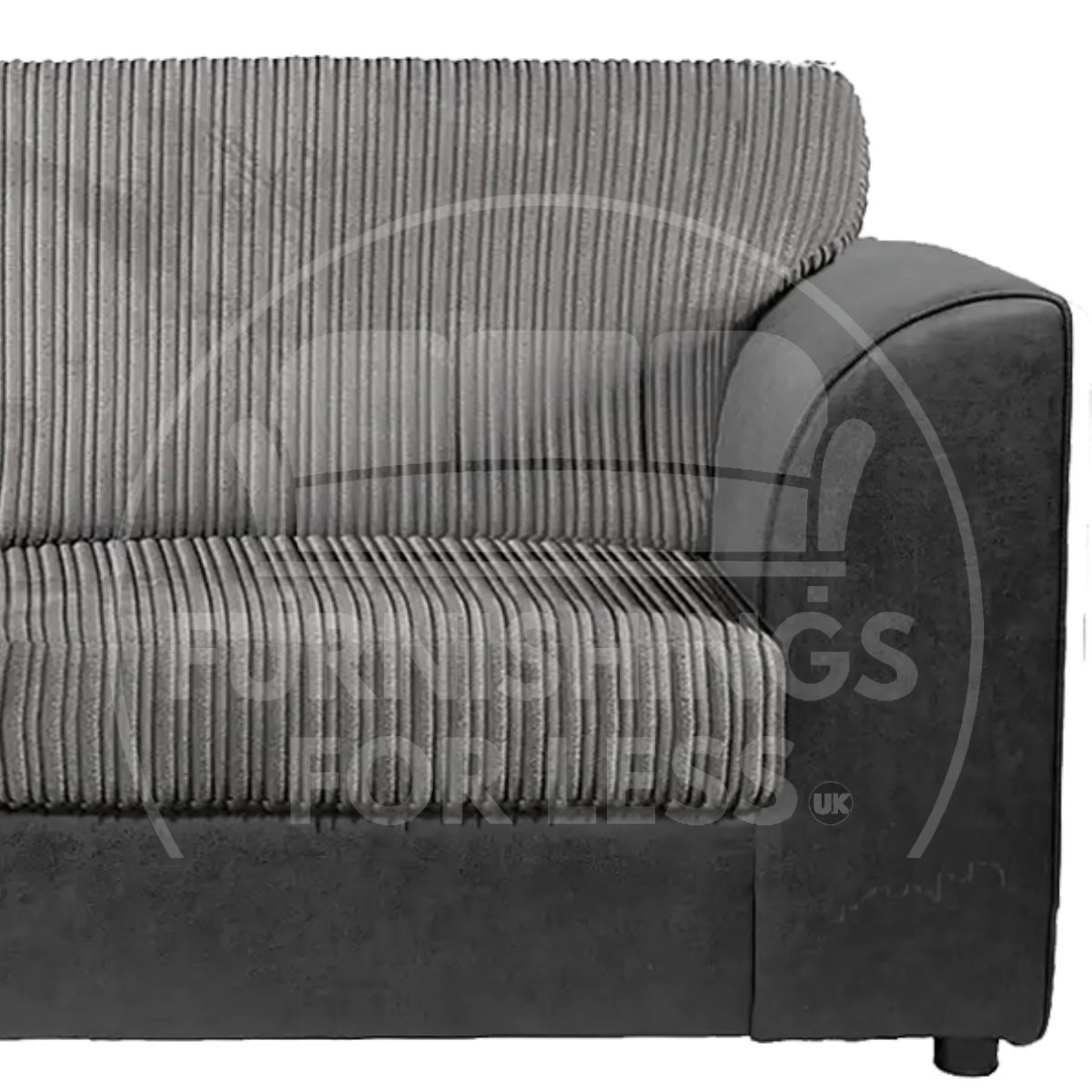 Luxor Full Jumbo Cord 2 Seater and 2 x Armchairs - Full Back - 3