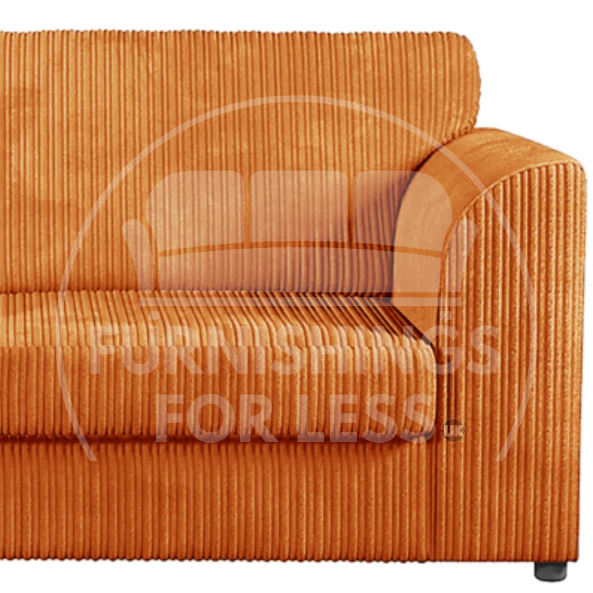 Luxor Full Jumbo Cord 2 Seater and 2 x Armchairs - Full Back - 2