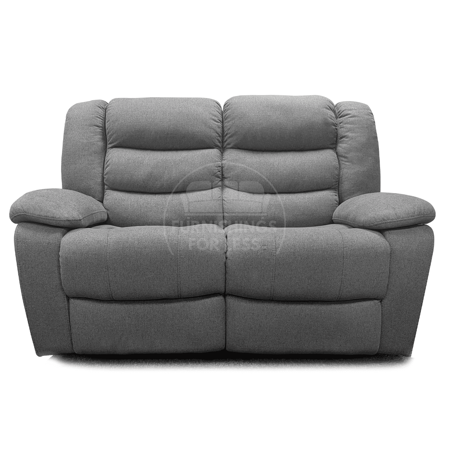 Manhattan Full Fabric Reclining Sofa Suite 3 + 2 - Grey - 3
