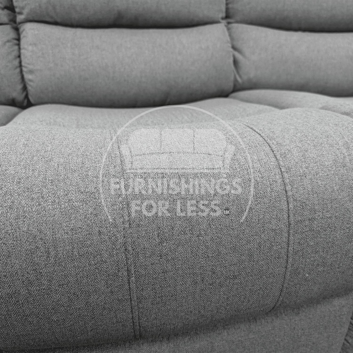 Manhattan Full Fabric Reclining 5 Seater Corner Sofa - Grey - 8