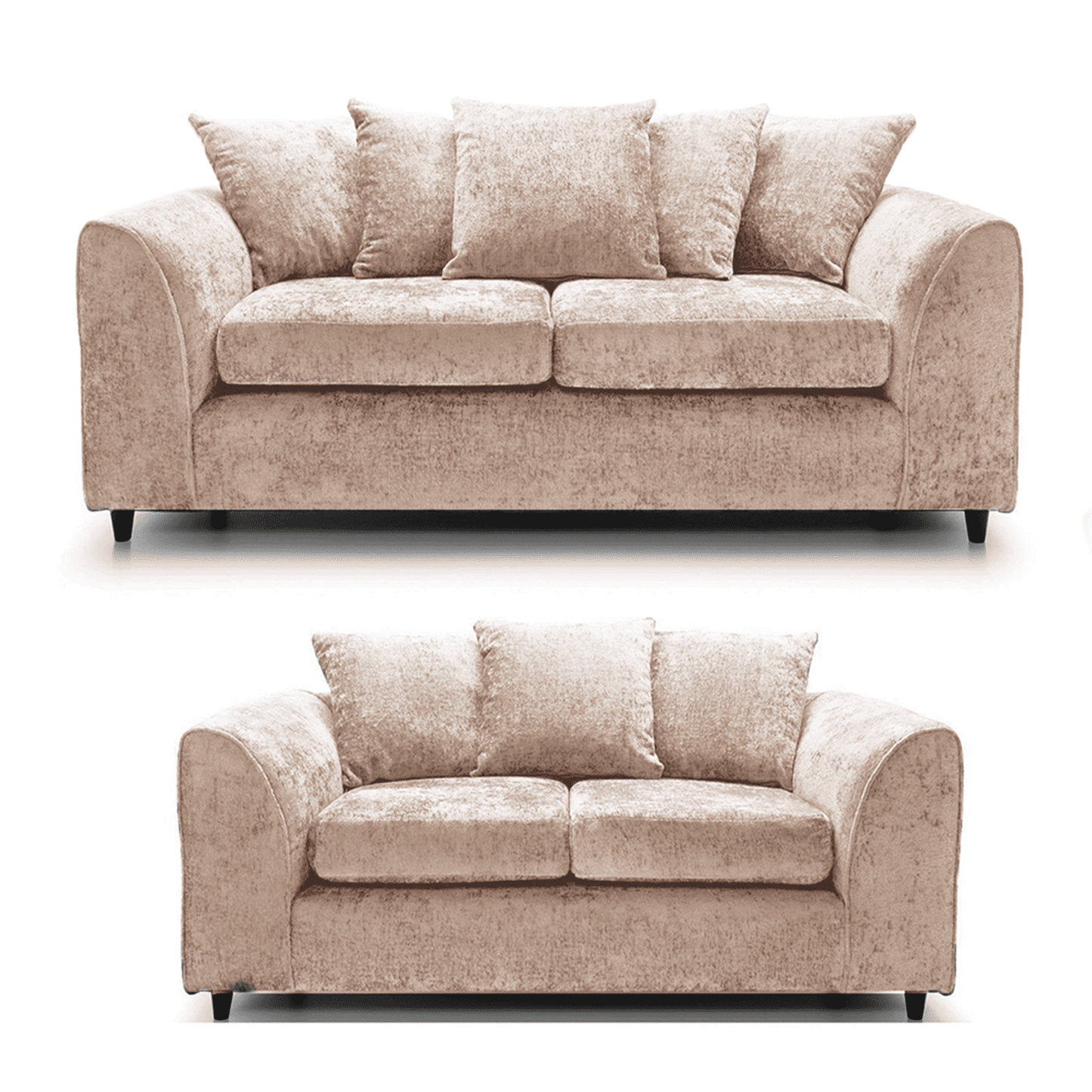 Monaco Chenille Fabric Sofa Suite