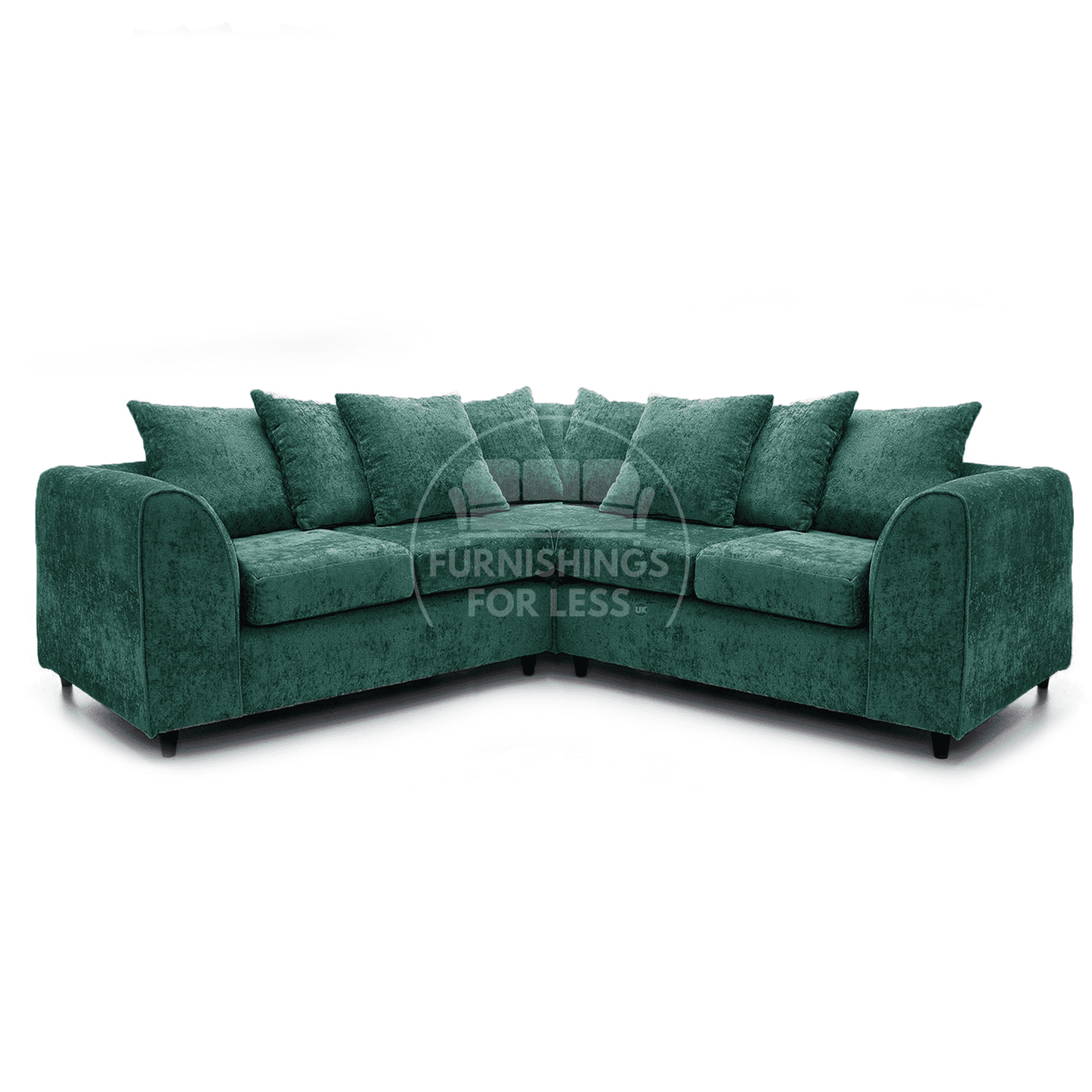 Monaco Chenille Fabric 5 Seater Corner Sofa
