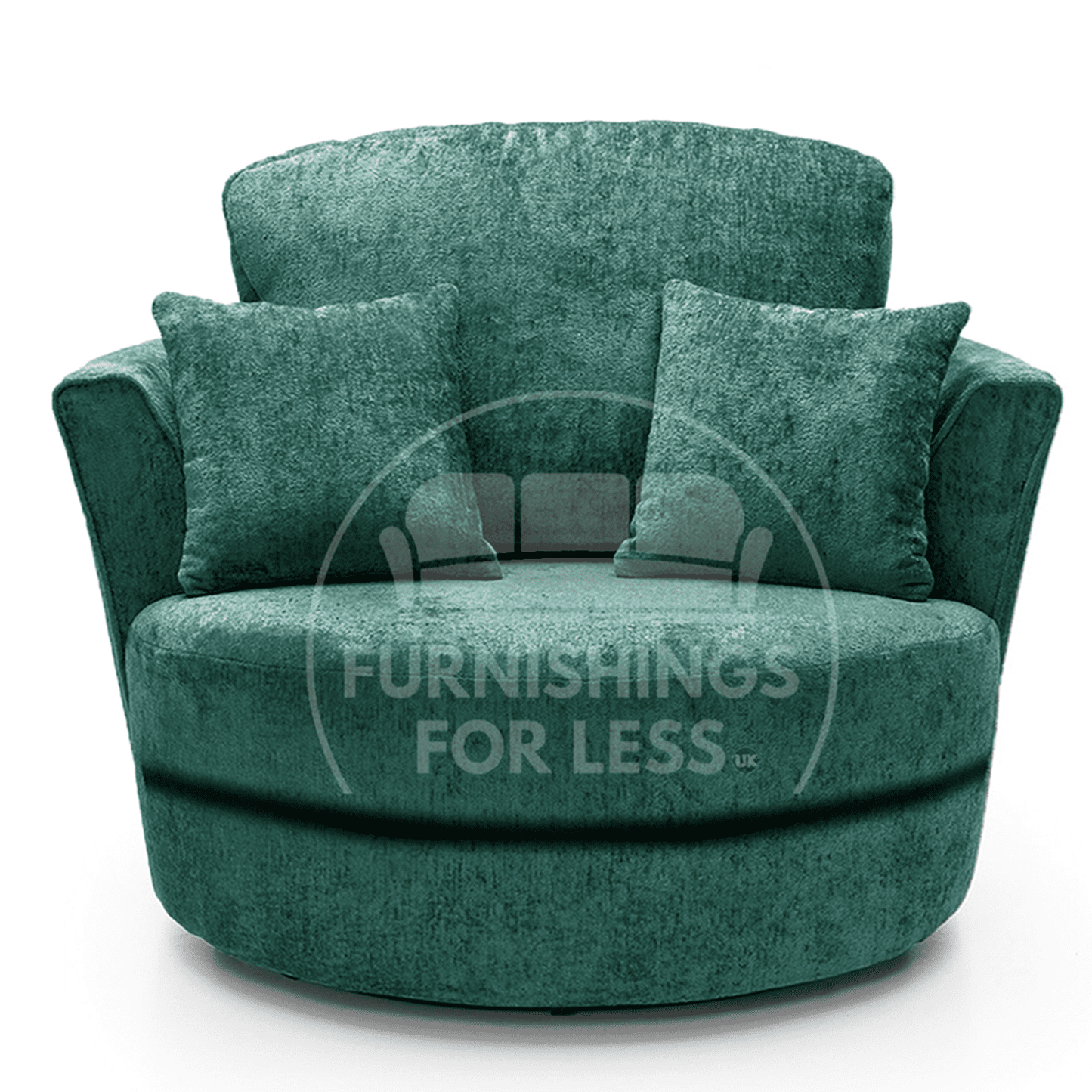 Monaco Chenille Fabric Swivel Chair