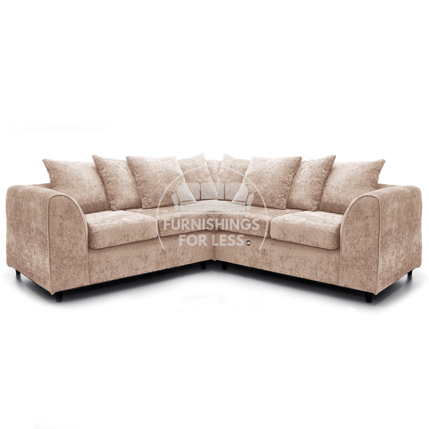Monaco Chenille Fabric 5 Seater Corner Sofa