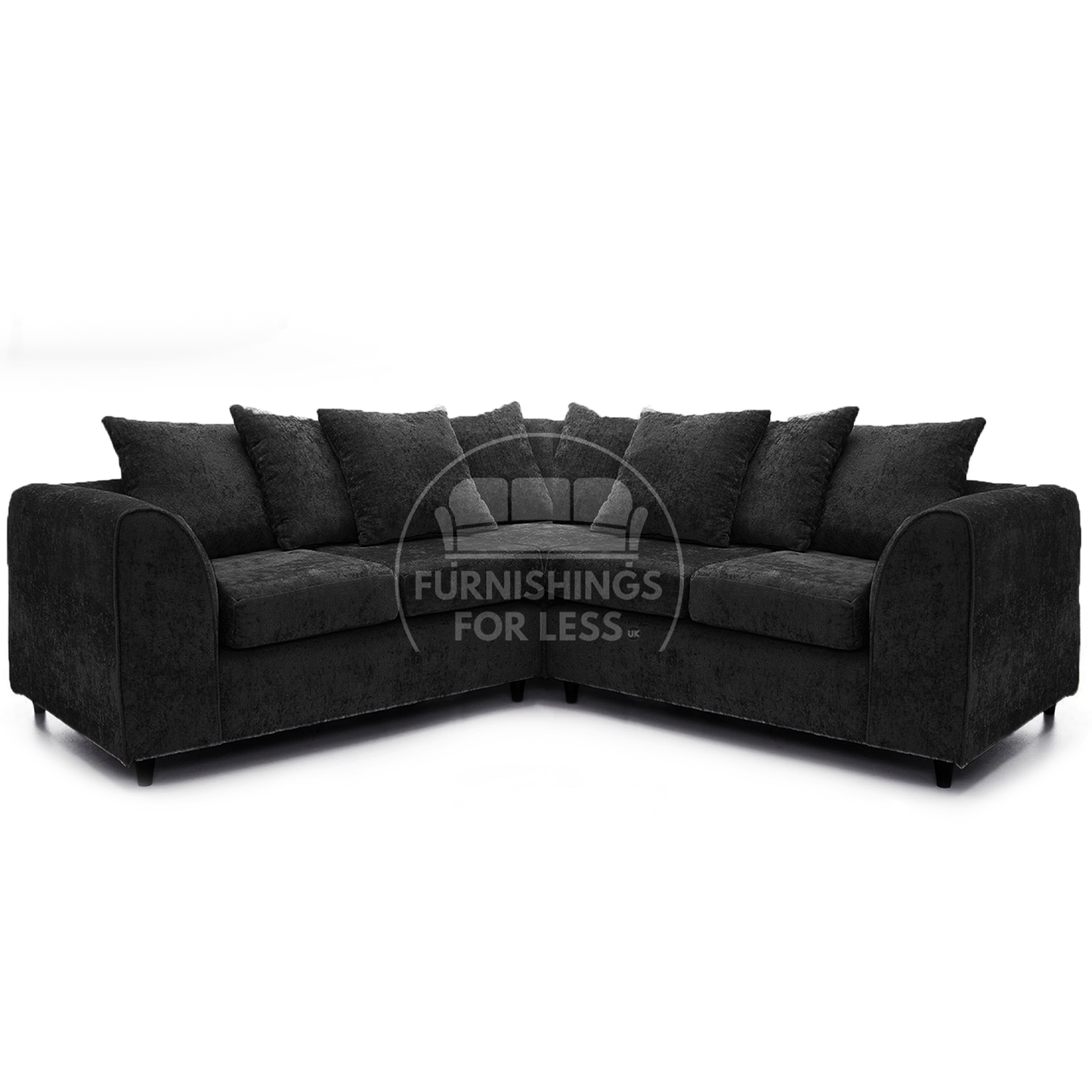 Monaco Chenille Fabric 5 Seater Corner Sofa