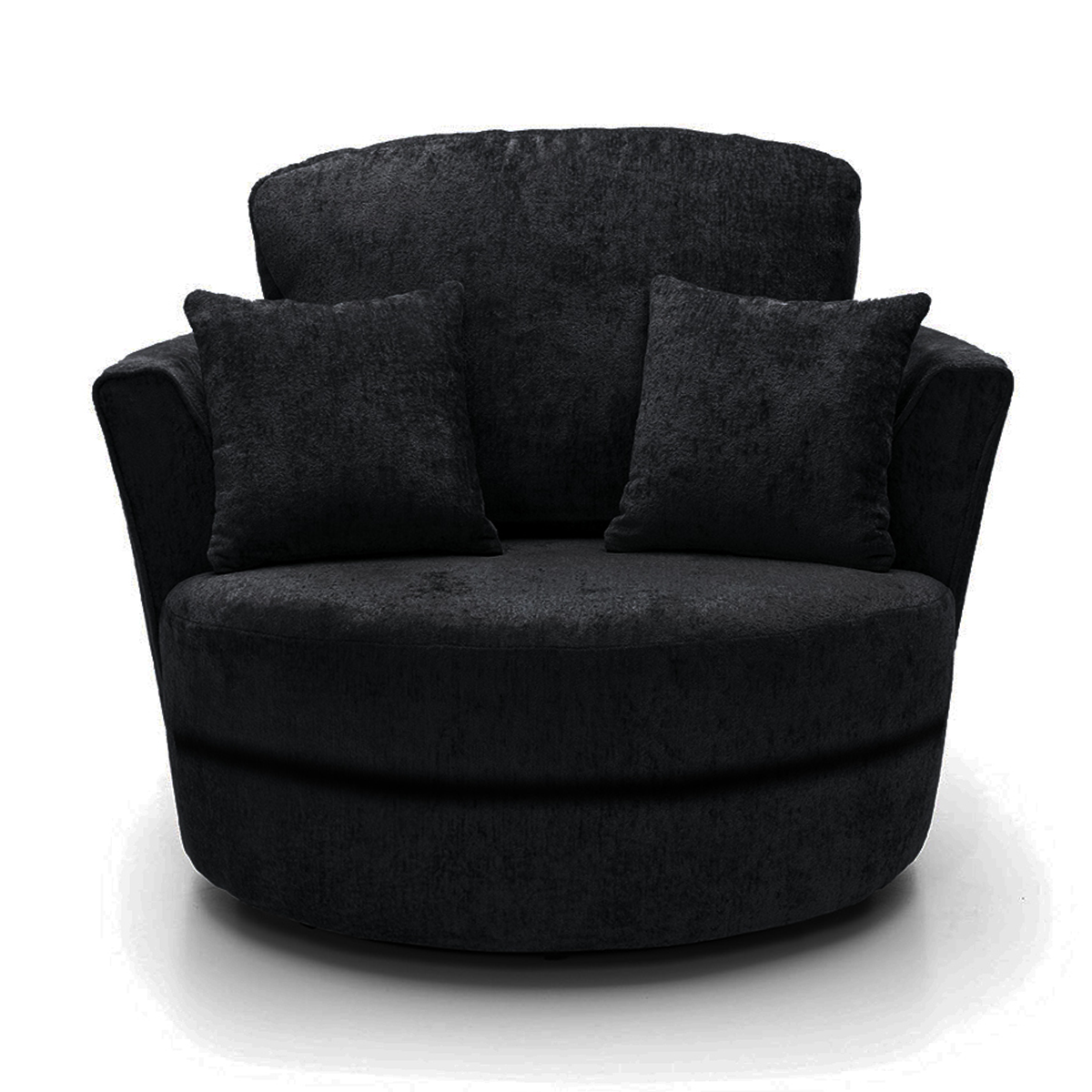 Monaco Chenille Fabric Swivel Chair