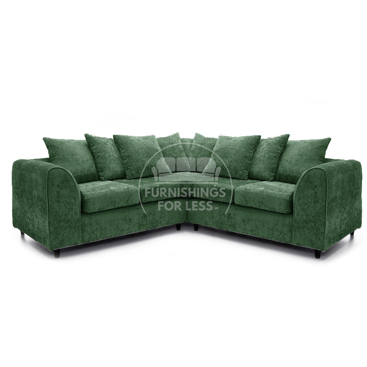 Monaco Chenille Fabric 5 Seater Corner Sofa