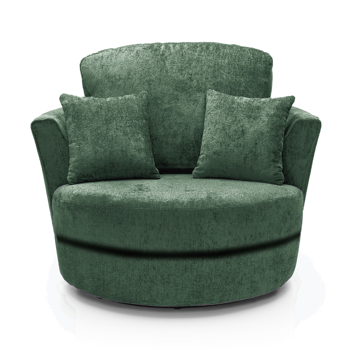 Monaco Chenille Fabric Swivel Chair