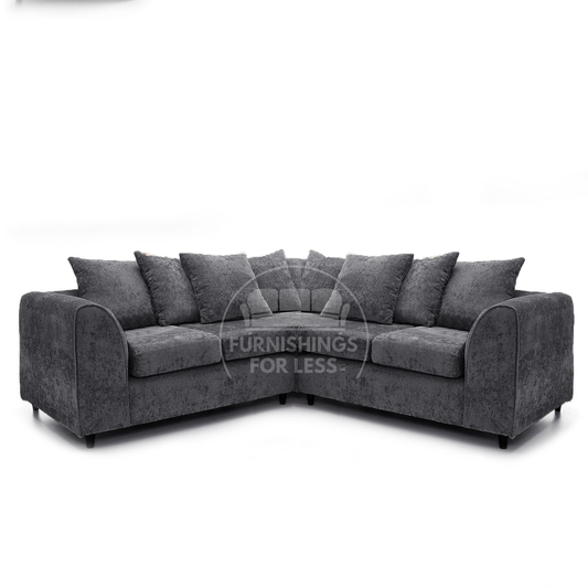 Monaco Chenille Fabric 5 Seater Corner Sofa