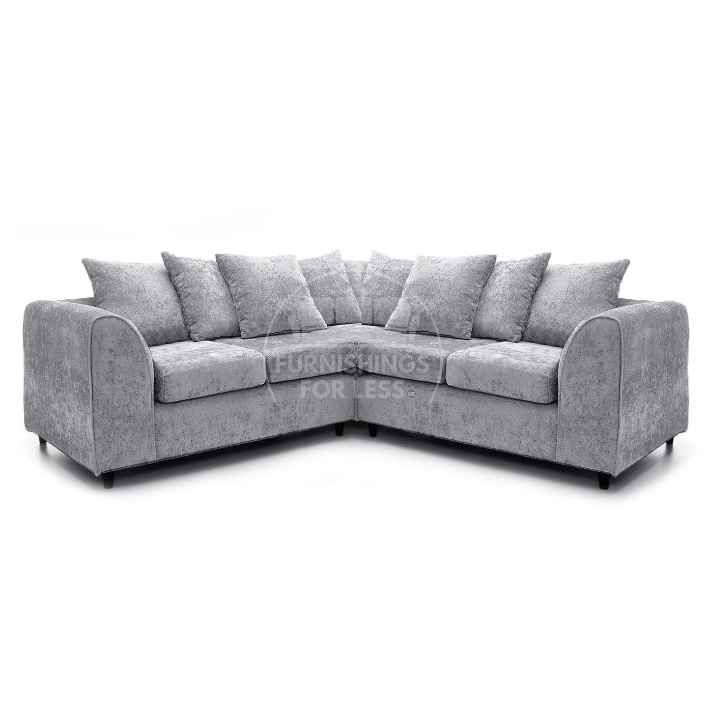 Monaco Chenille Fabric 5 Seater Corner Sofa