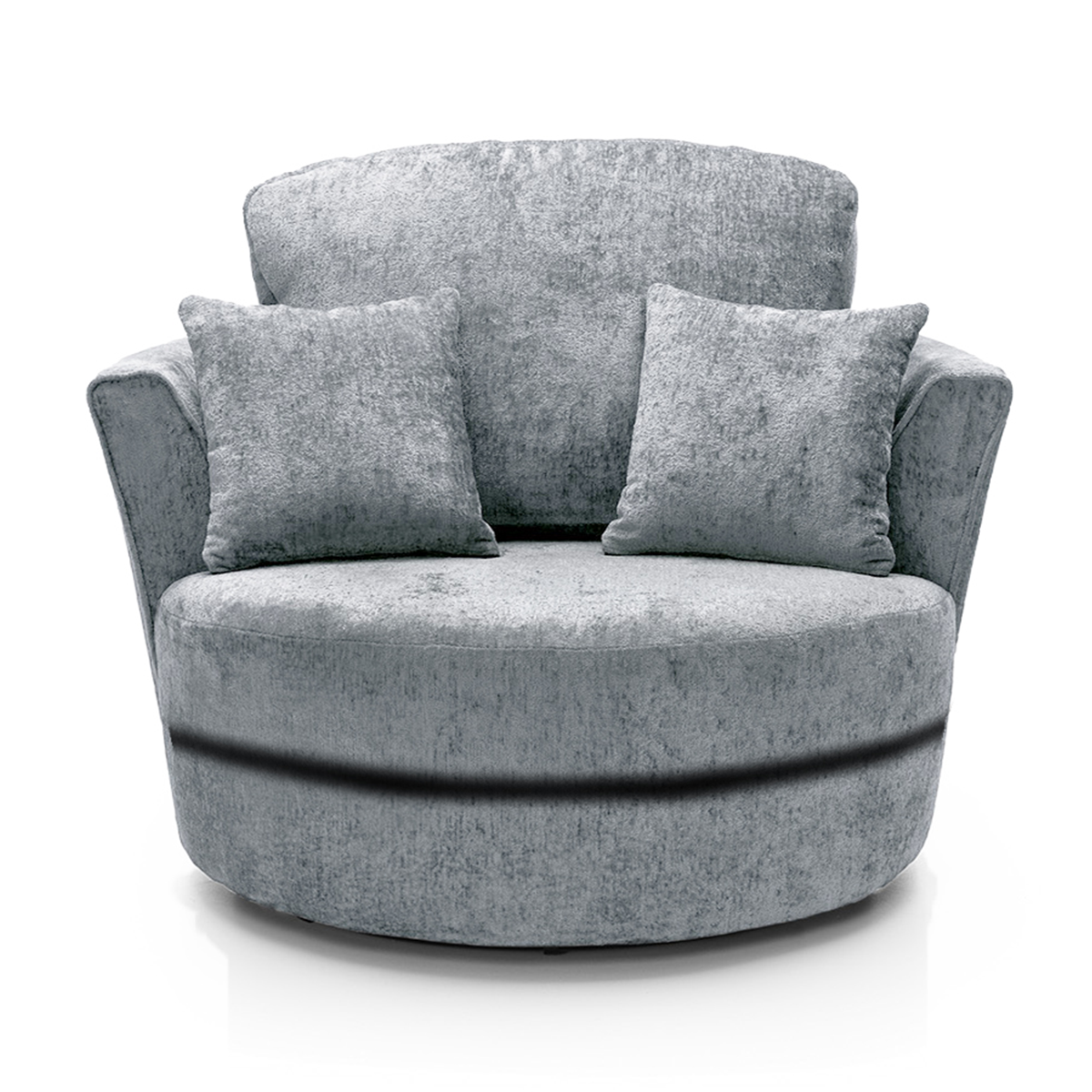 Monaco Chenille Fabric Swivel Chair