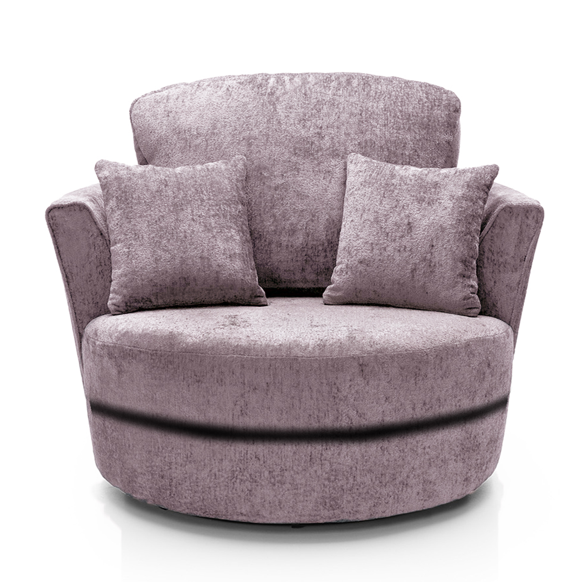 Monaco Chenille Fabric Swivel Chair