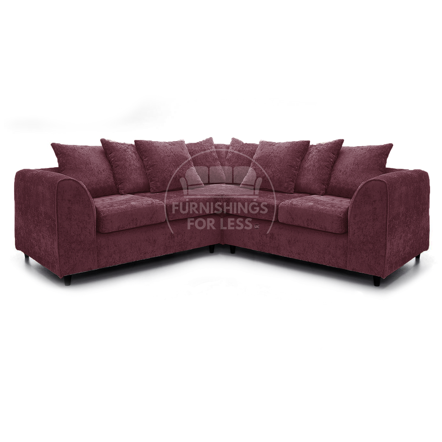 Monaco Chenille Fabric 5 Seater Corner Sofa