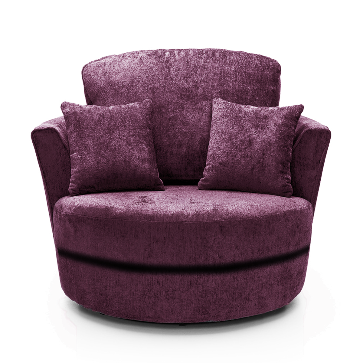 Monaco Chenille Fabric Swivel Chair