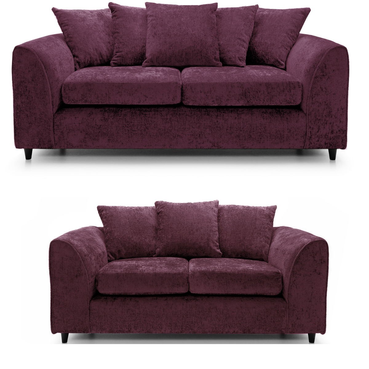 Monaco Chenille Fabric Sofa Suite