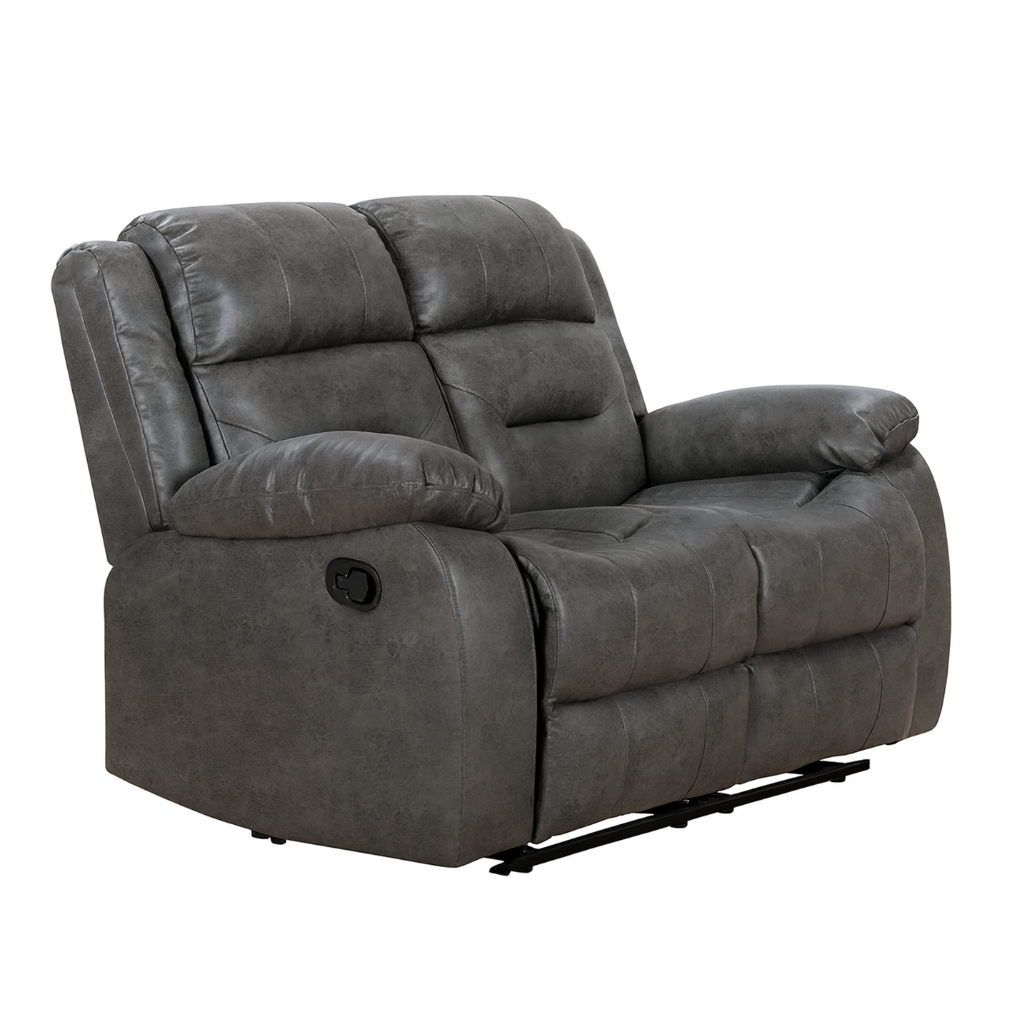 Monty Fabric Reclining Sofa Suite 3 + 2 - Grey
