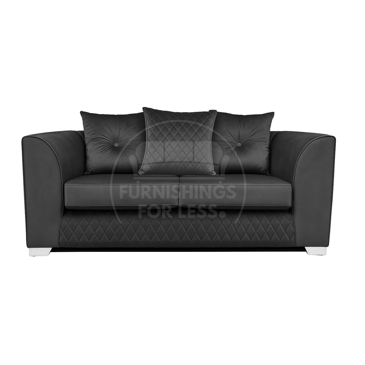 Victoria Plush Velvet 2 Seater Sofa