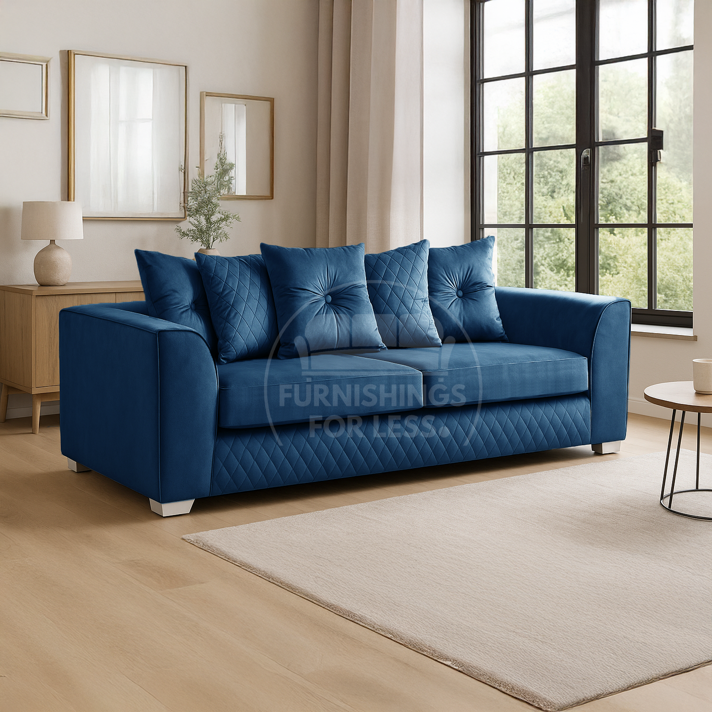 Victoria Plush Velvet Sofa Suite