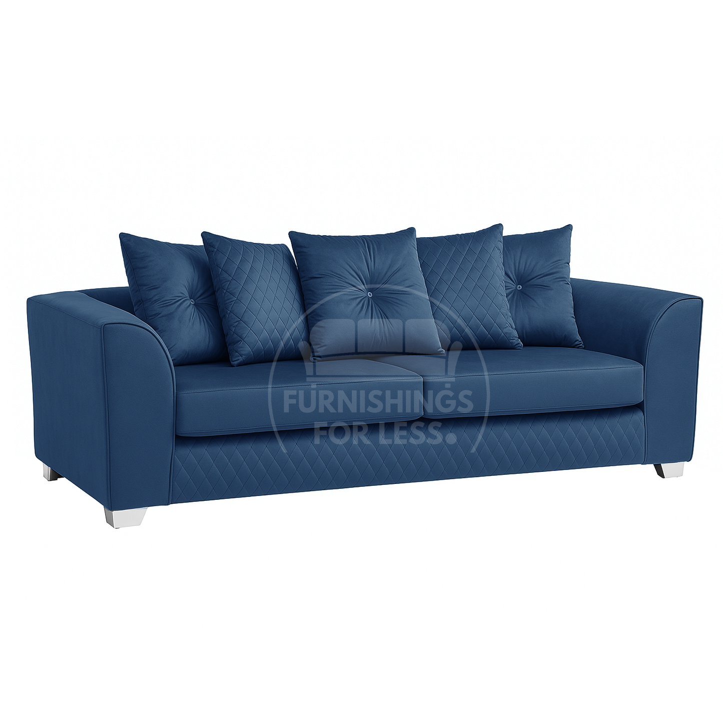 Victoria Plush Velvet 3 Seater Sofa