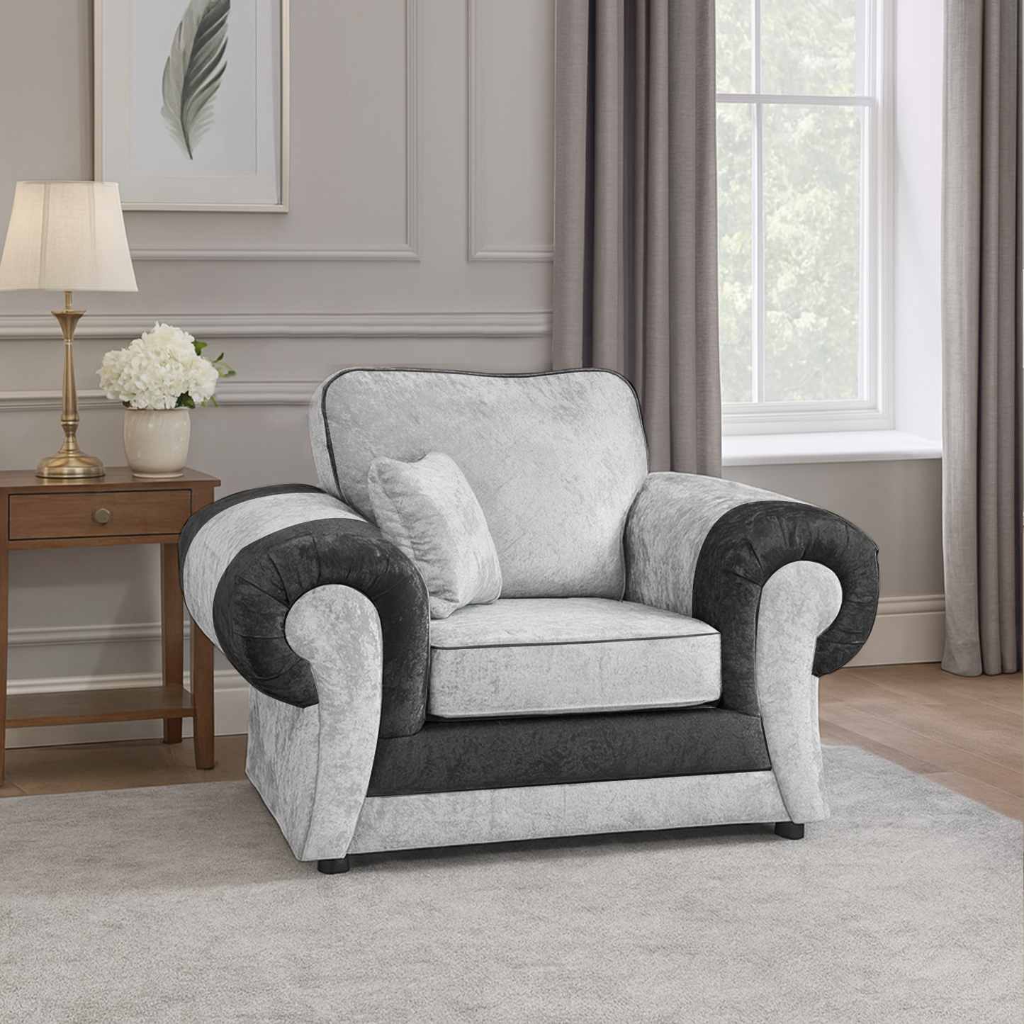 Chelsea Crushed Velvet Armchair