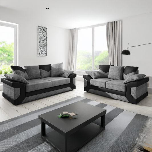Dino Mixed Fabric Sofa Suite