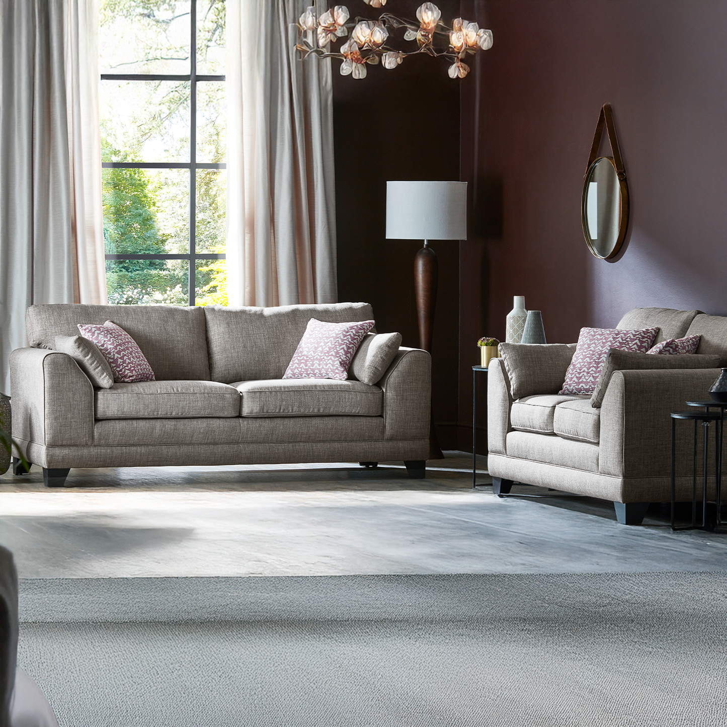 Hilliard Fullback Fabric Sofa Suite