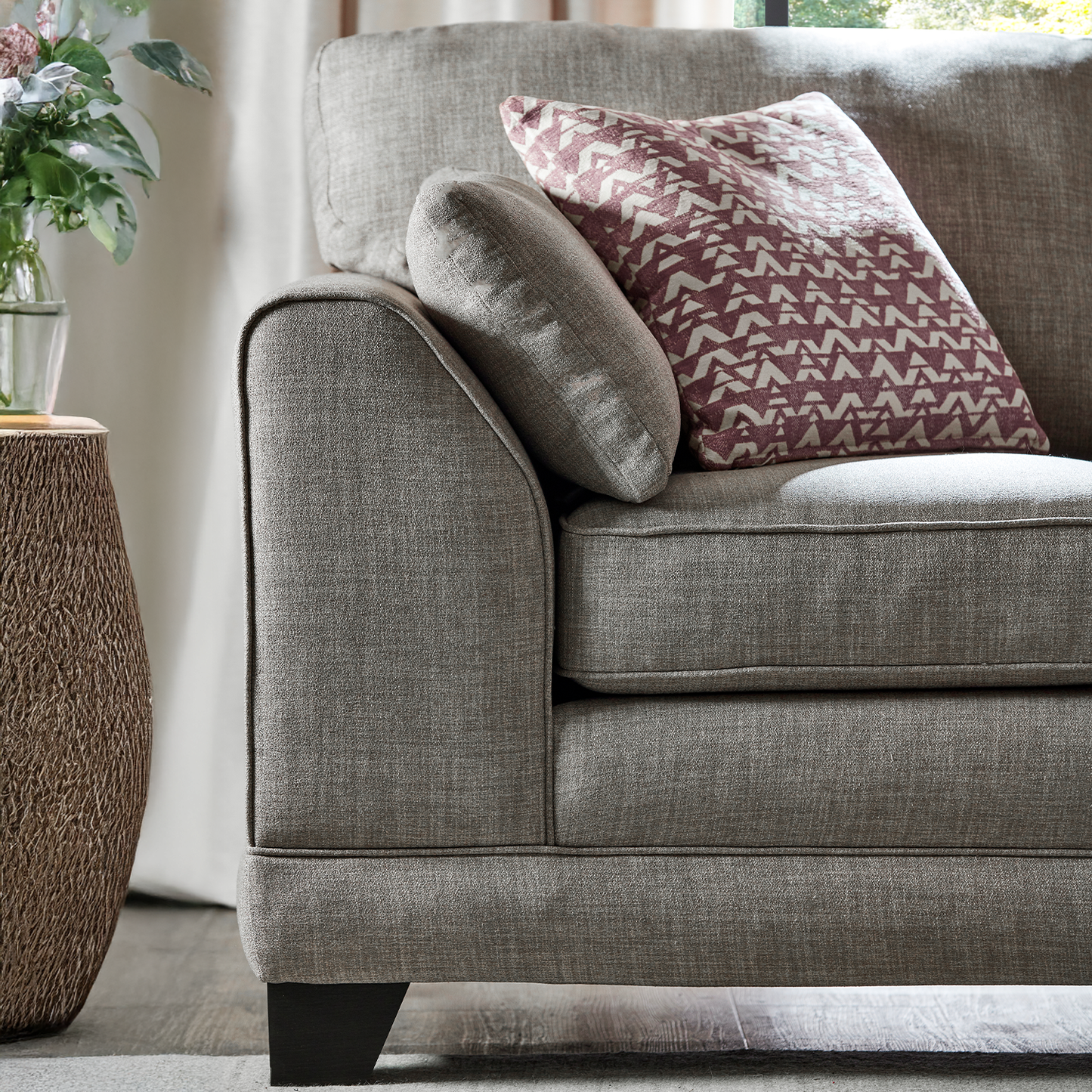 Hilliard Fullback Fabric 3 Seater Sofa