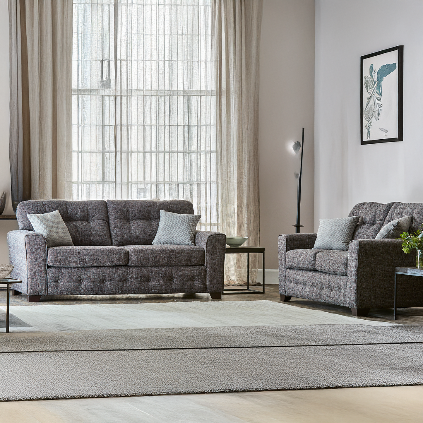 Hartley Fullback Tufted Sofa Suite