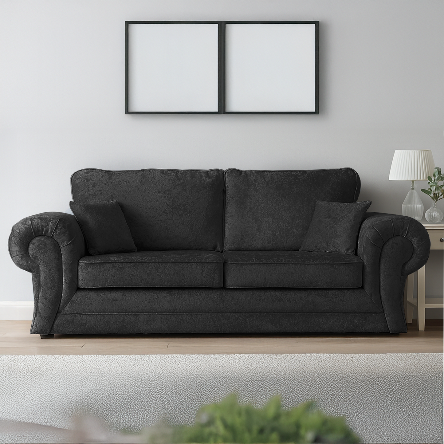 Chelsea Crushed Velvet Full Back Sofa Suite
