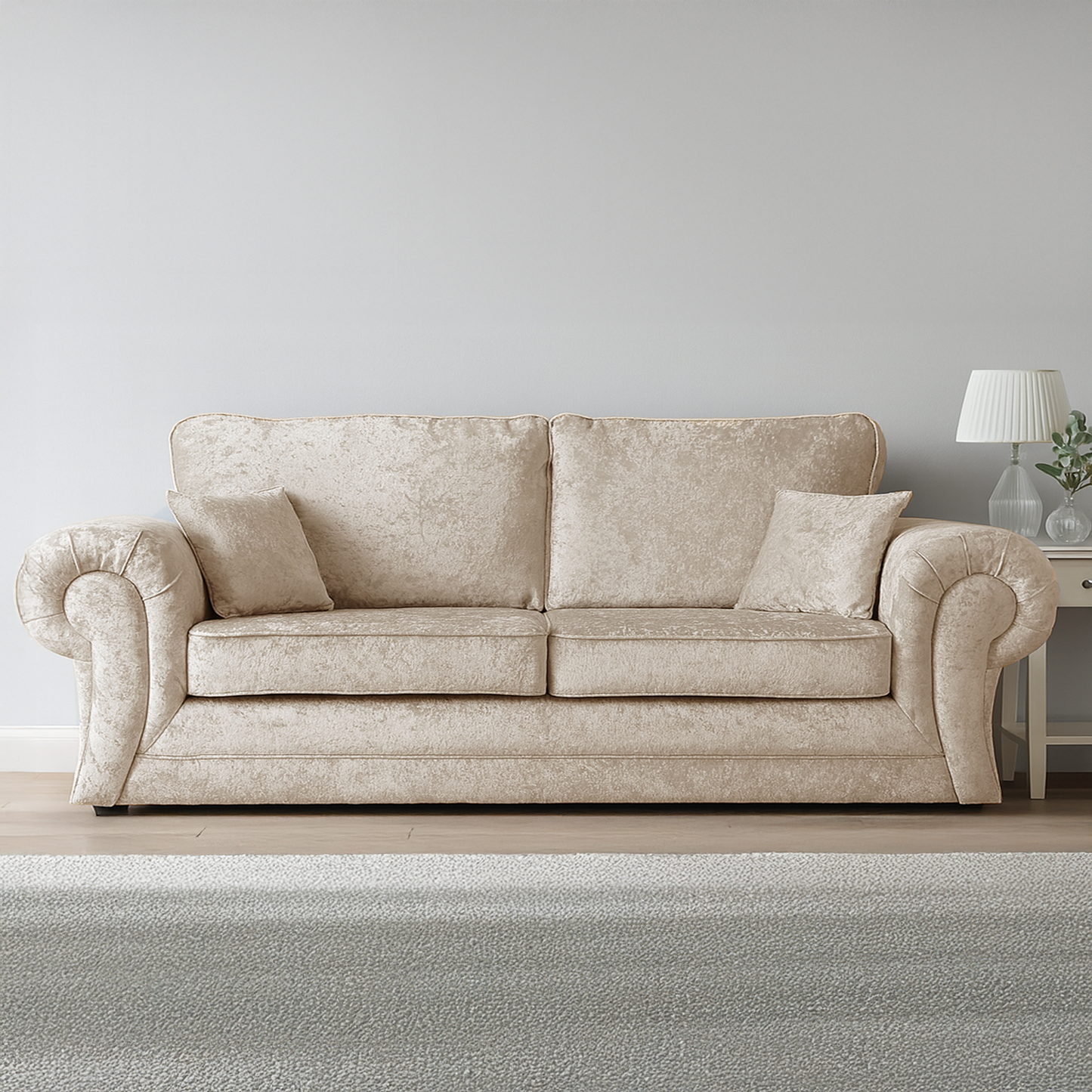 Chelsea Crushed Velvet Full Back Sofa Suite