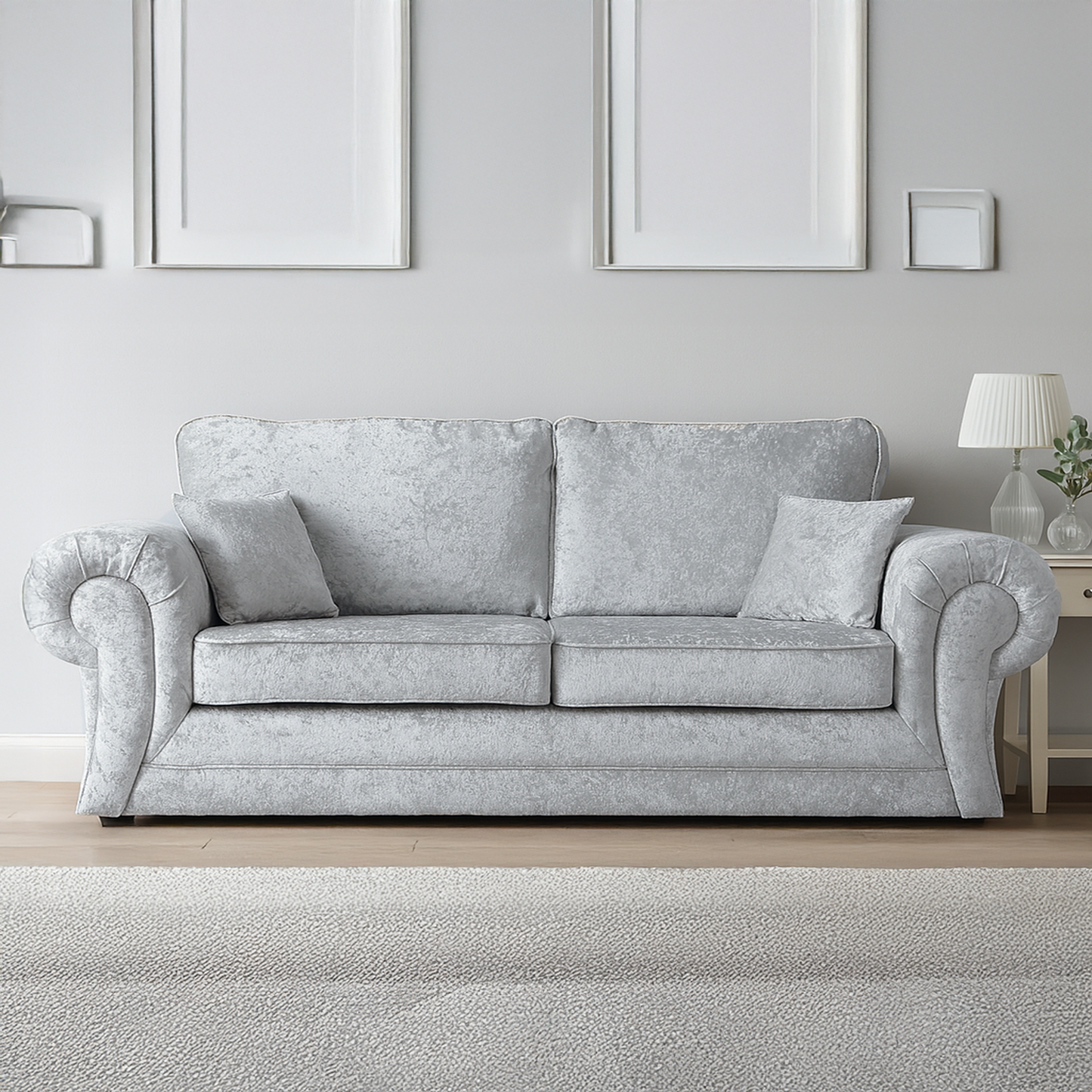 Chelsea Crushed Velvet Full Back Sofa Suite