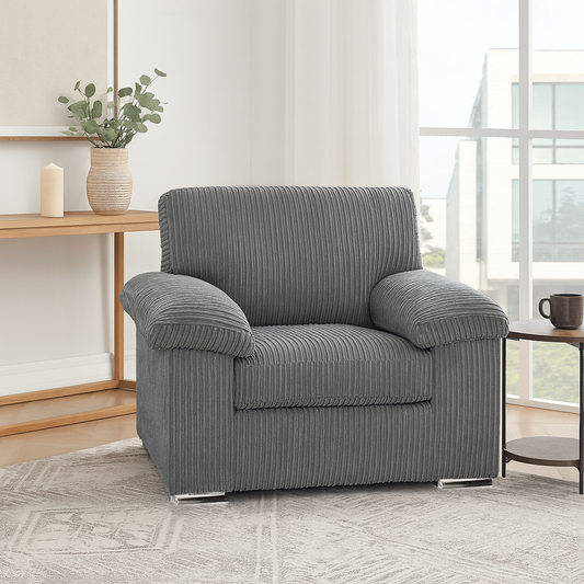 Delta Full Jumbo Cord Single Seater Armchair