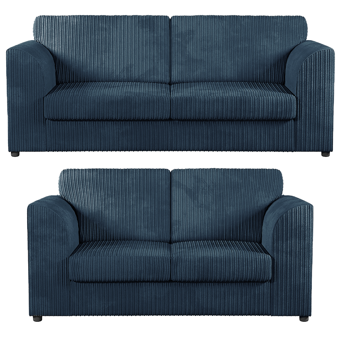 Luxor Full Jumbo 3 + 2 Seater Sofa Set – Full Back