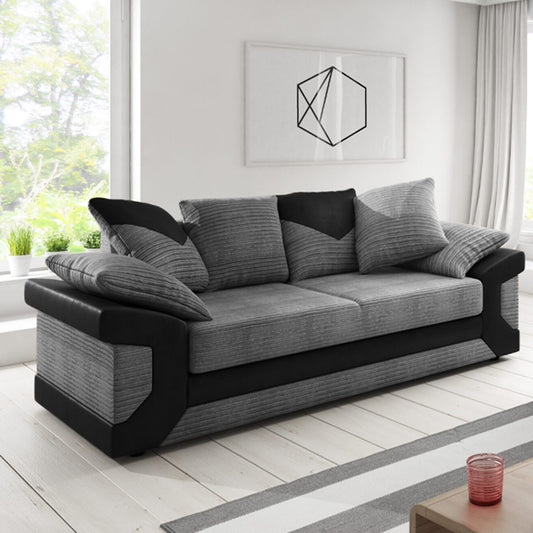 Dino Mixed Fabric 3 Seater Sofa
