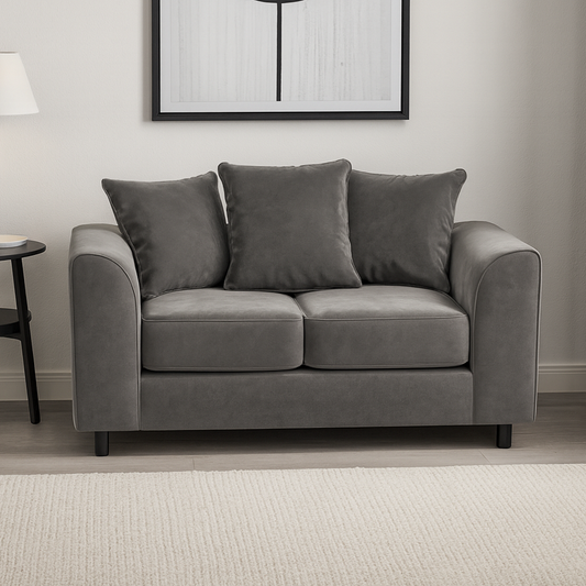 Brooklyn Full Foam Plush Velvet 2 seater