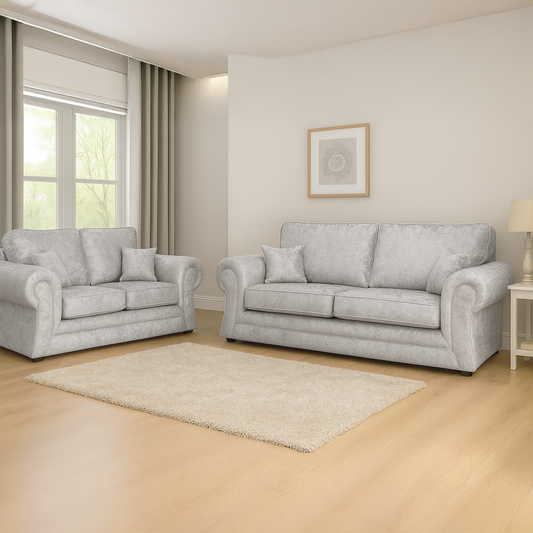 Chelsea Crushed Velvet Full Back Sofa Suite