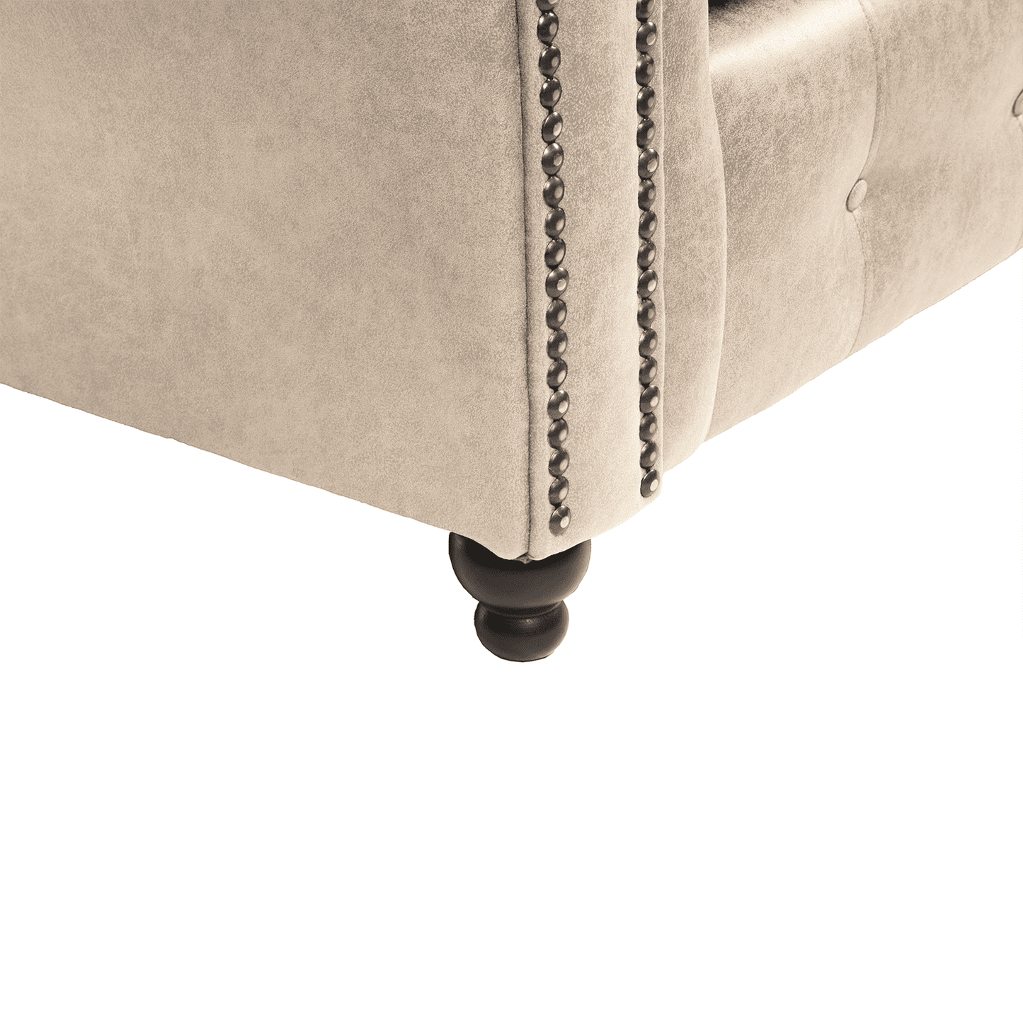 Oakland Marble Leather 3 Seater Sofa - 4