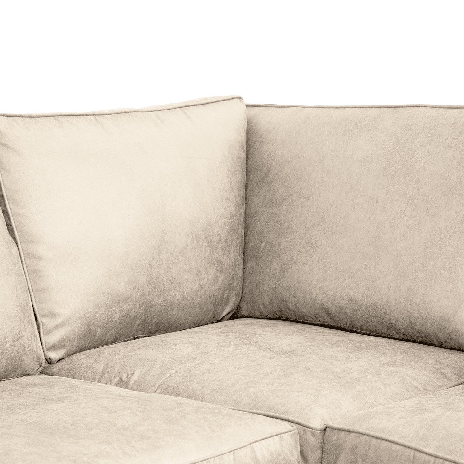 Oakland Marble Leather 4 Seater Corner Sofa - 5