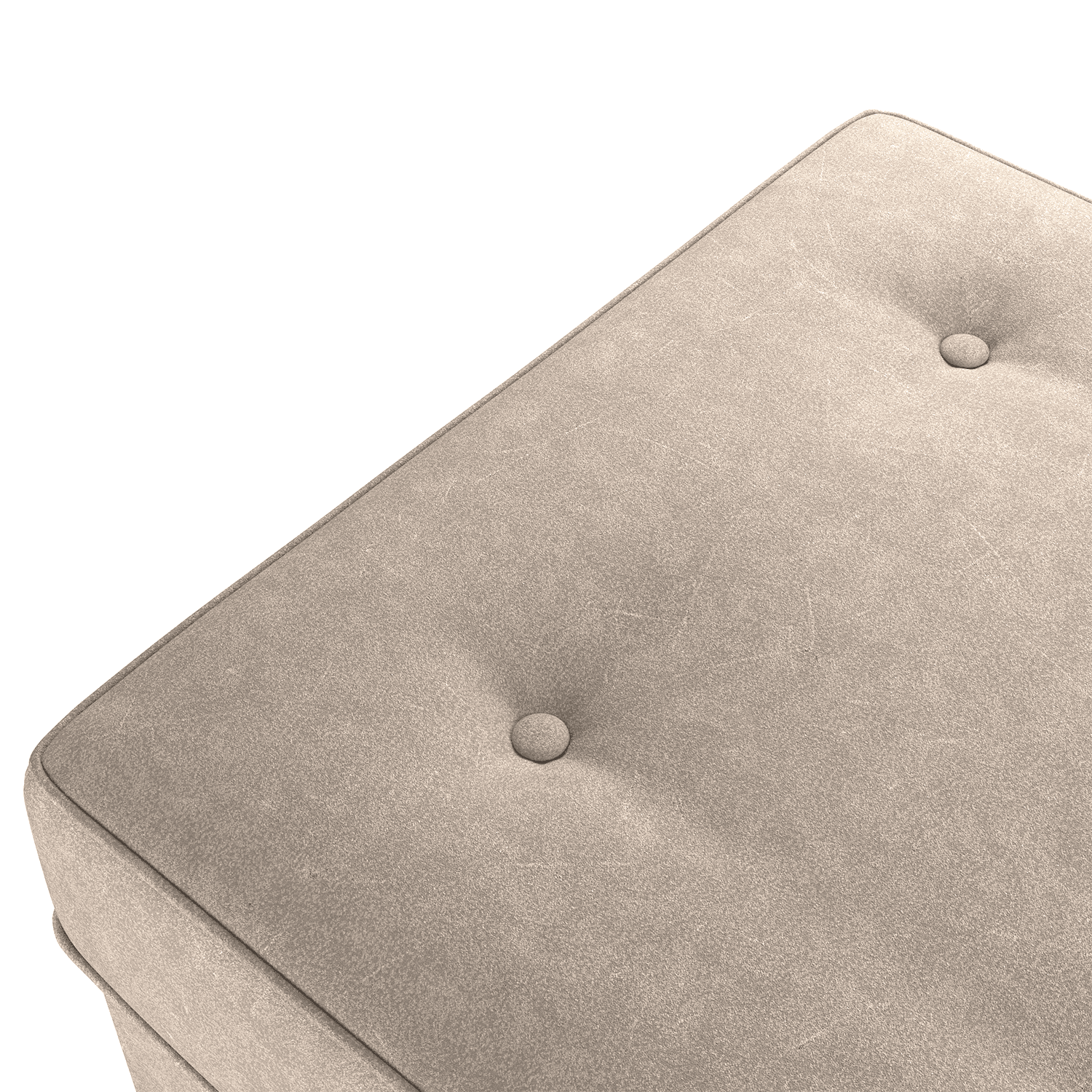 Oakland Marble Leather Footstool - 3