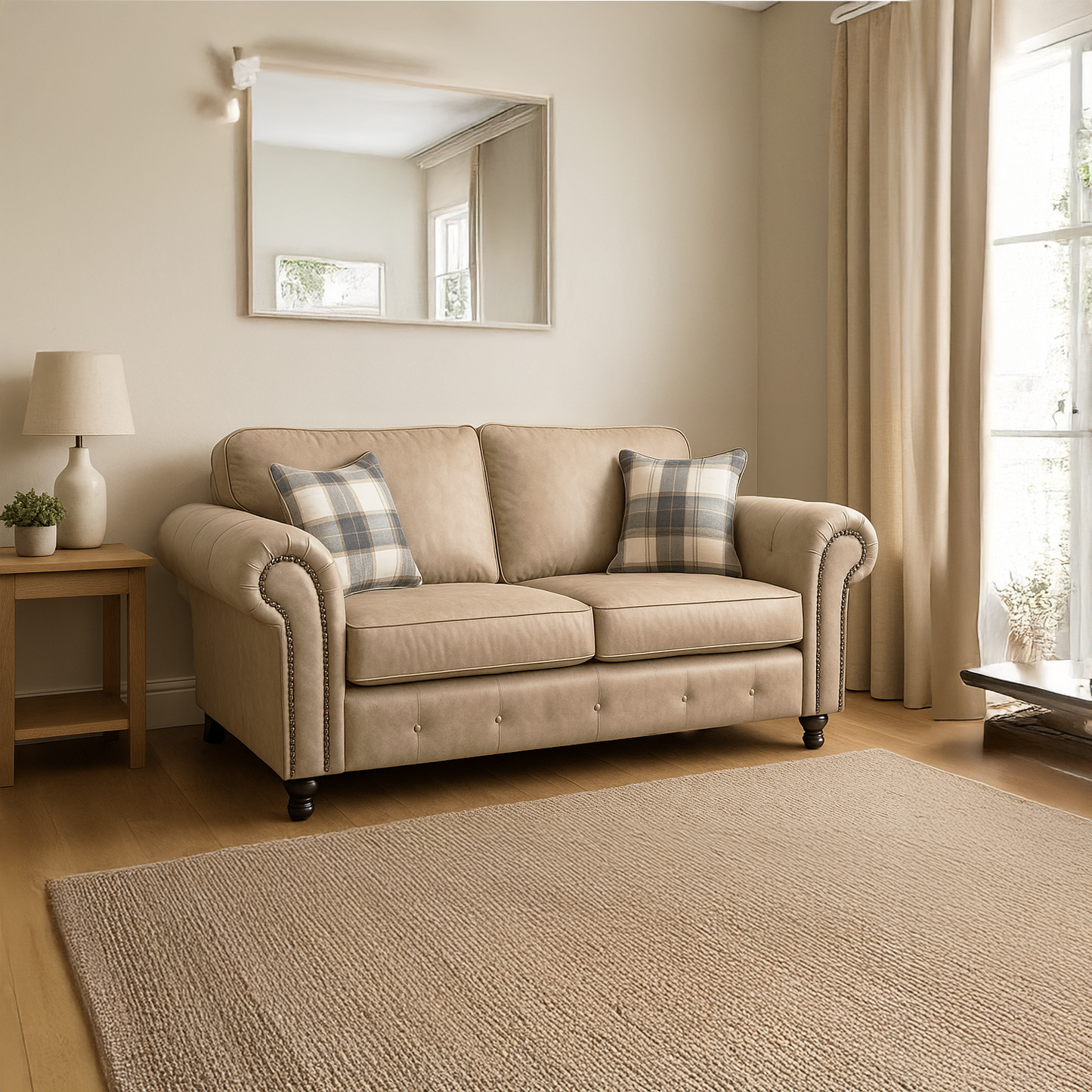 Oakland Marble Leather Sofa Suite