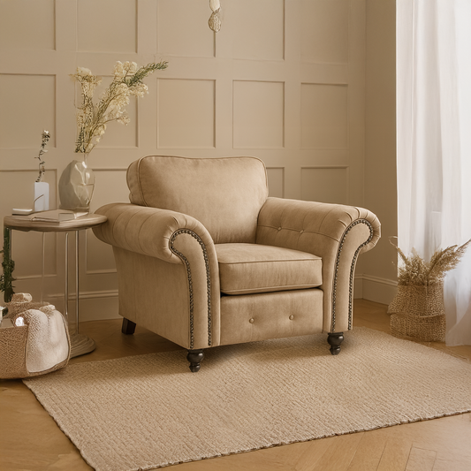 Oakland Marble Leather Armchair