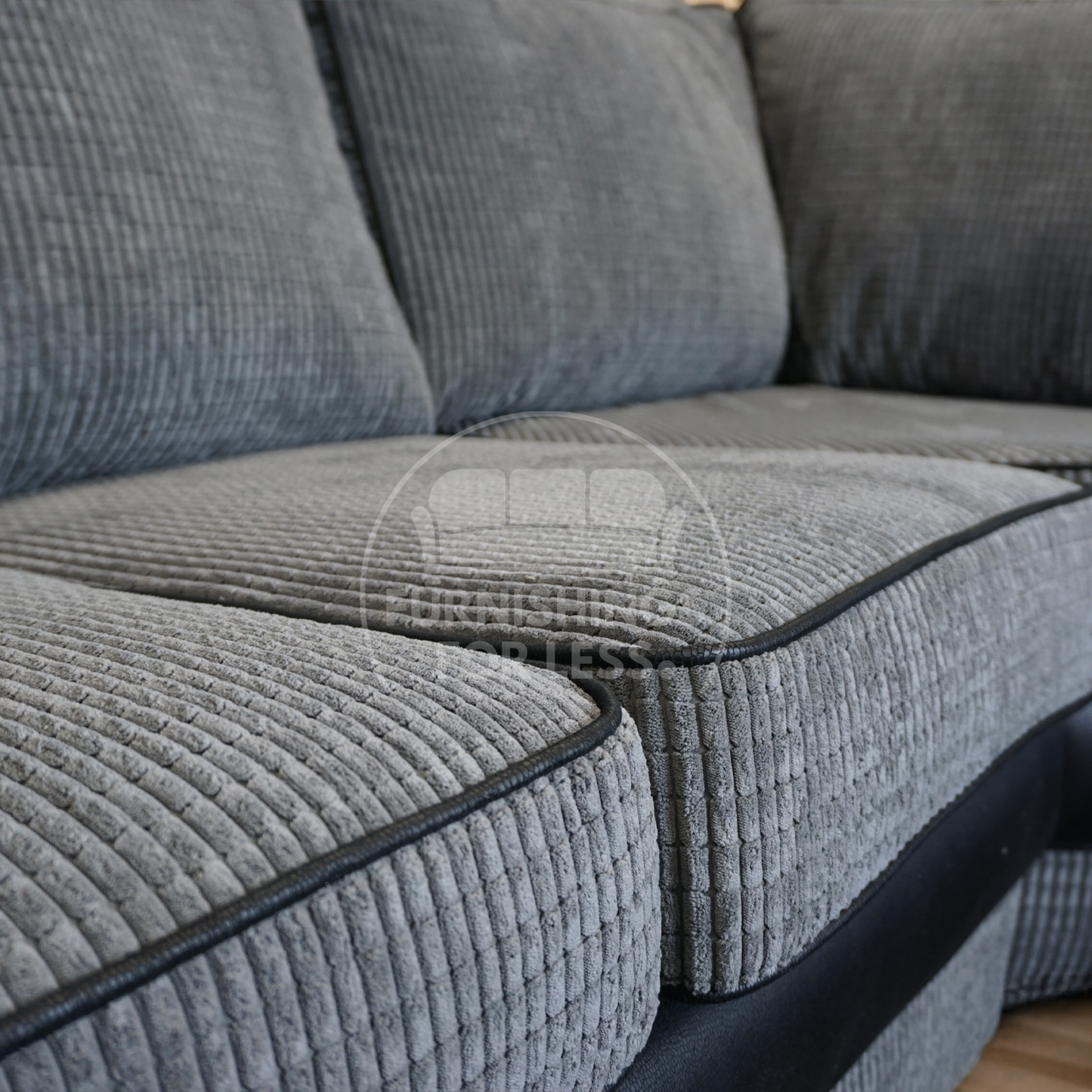 Portland Mixed Fabric Cord 5 Seater Corner Sofa