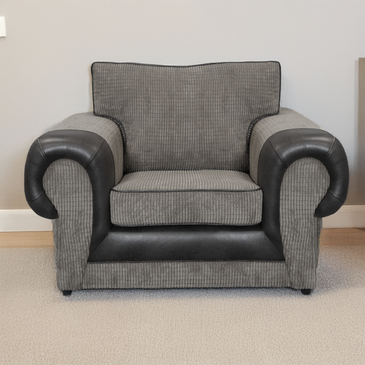 Portland Mixed Fabric Armchair